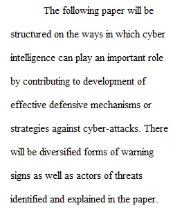 Assignment 3 Cyber Intelligence in Support of Homeland Security